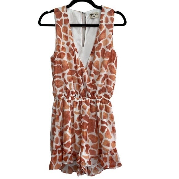 Show Me Your Mumu Riri Romper Giraffe Print Size Small - Picture 1 of 4